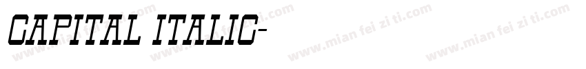 capital italic字体转换
